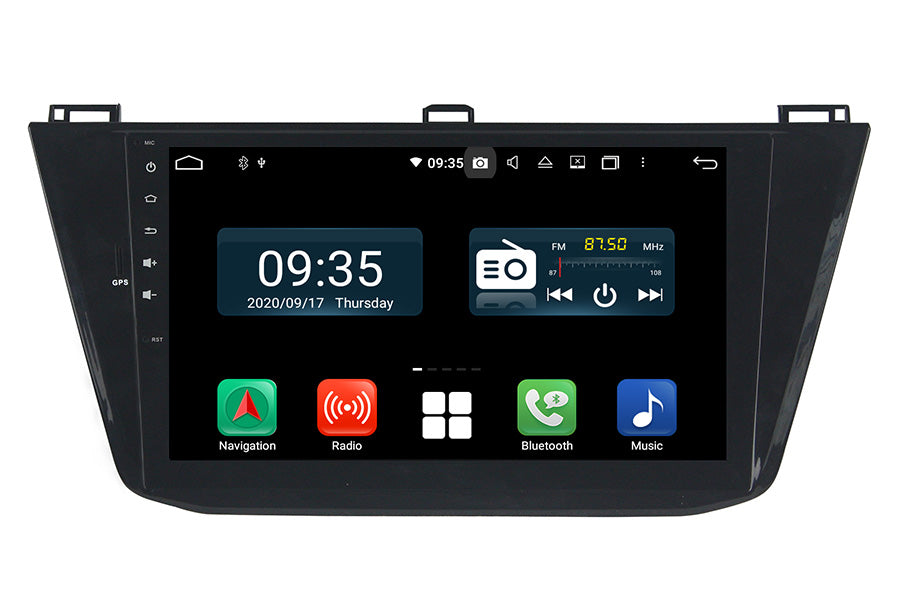 Belsee Aftermarket Volkswagen VW Tiguan 2016 2017 2018 2019 Android 9.0  Auto Head Unit Car Radio replacement GPS Navigation 10.1 inch IPS Touch  Screen DSP Stereo Upgrade Multimedia Player Autoradio Apple CarPlay