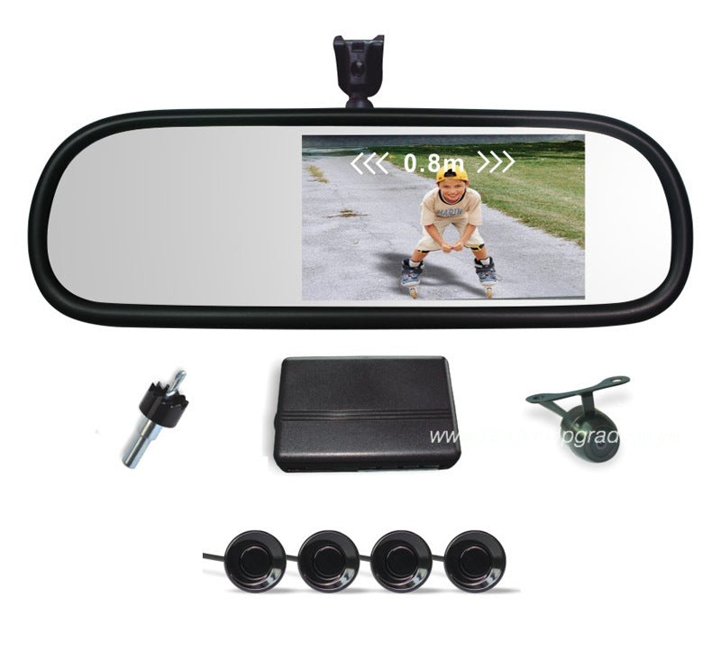 Mirror Style Parking Radar w/ 5 Inch HD Touch Screen