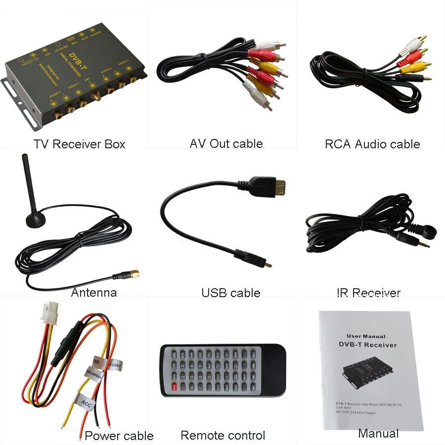 Car Digital TV Tuner For Europe, Australia, Africa