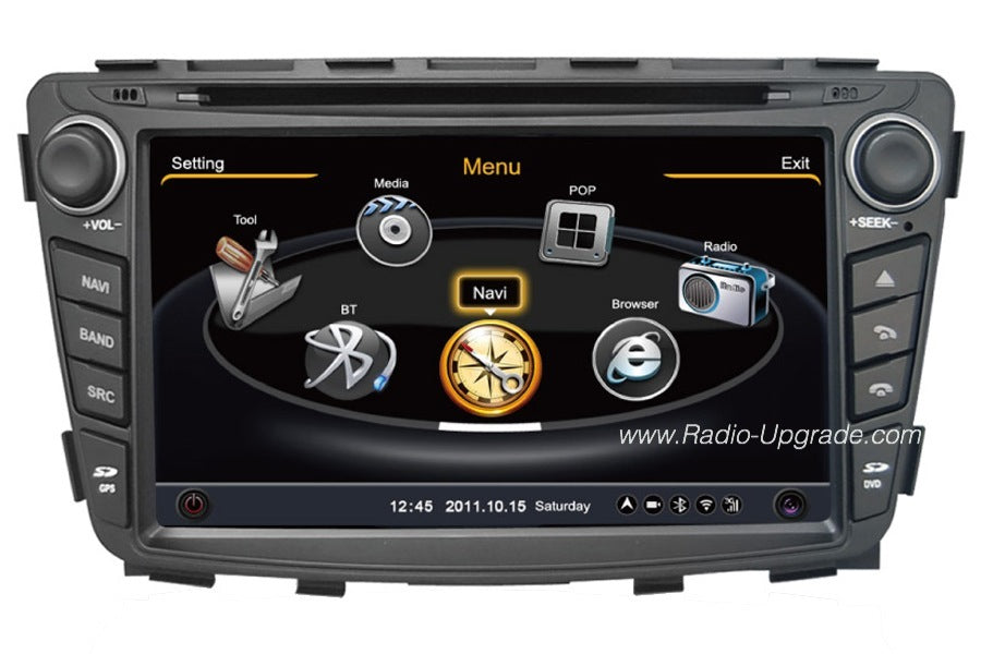 Hyundai Accent Aftermarket GPS Navigation Car Stereo (2008-2012)