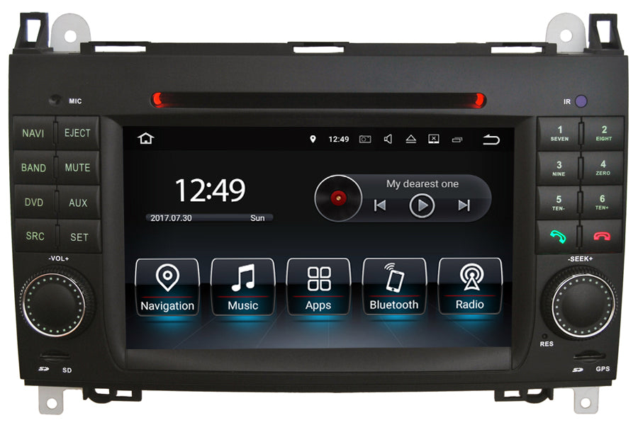 Bluetooth Android Wifi Aux Car Stereo FM Radio Fit Mercedes Benz W169  A180/A200
