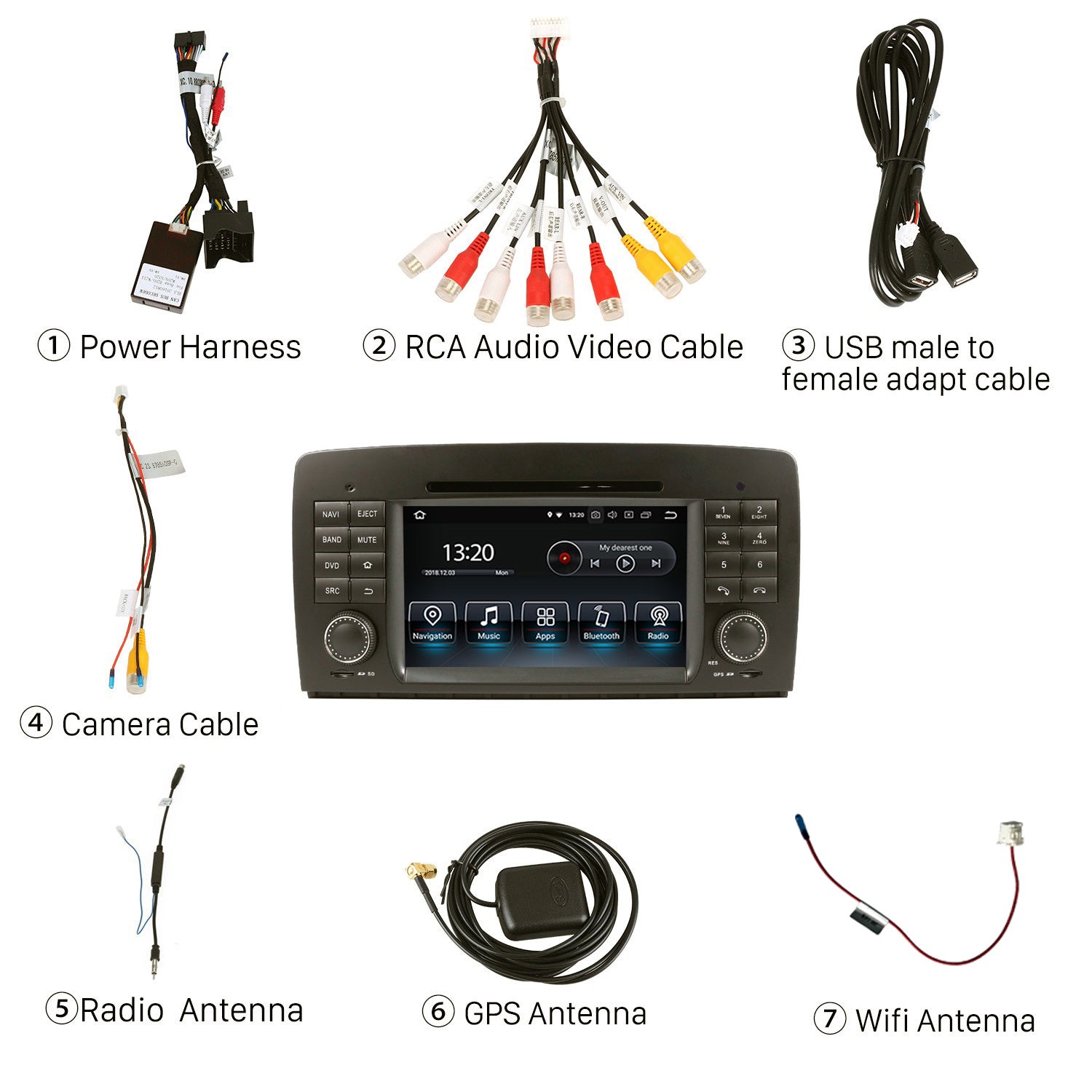 Mercedes-Benz GL-X164/ML-W164 Aftermarket GPS Navigation Car Stereo (2005-2012)