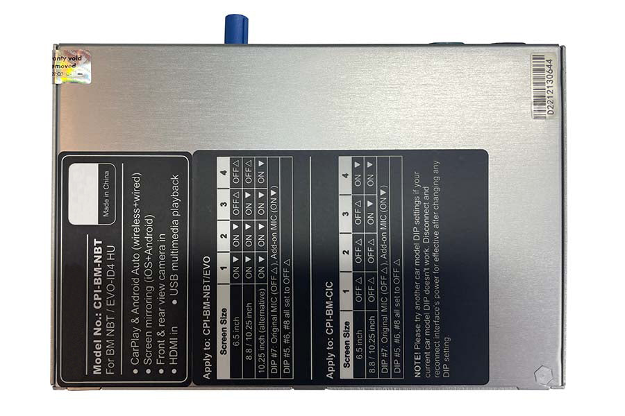 BMW CIC CarPlay/Android Auto/Mirrorlink Integration System