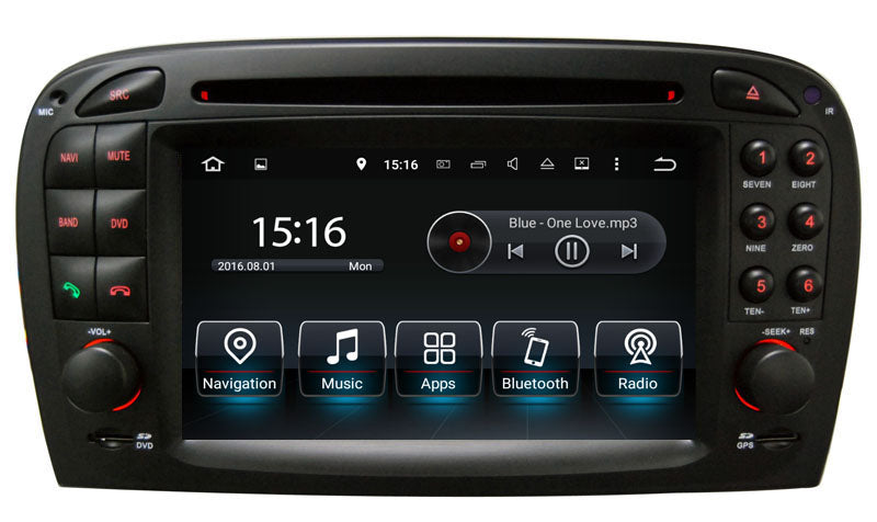 Mercedes-Benz SL-R230 Aftermarket GPS Navigation Car Stereo (2001-2005)