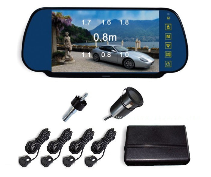 Mirror Style Parking Radar w/ 7 Inch Touch Screen