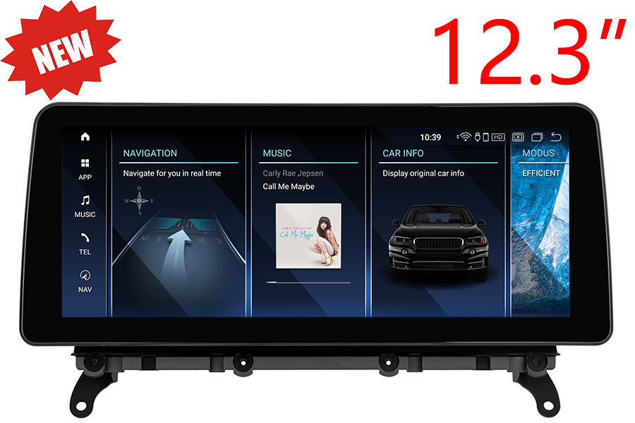 BMW X3(F25)/X4(F26) radio upgrade with 12.3" touchscreen
