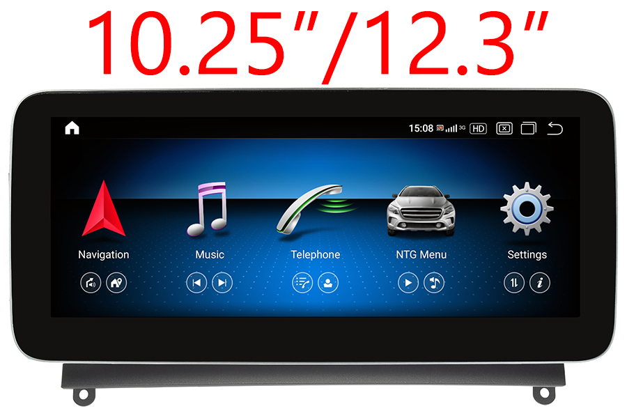 Mercedes-Benz C(W204) 2007-2011 radio upgrade with 10.25" screen