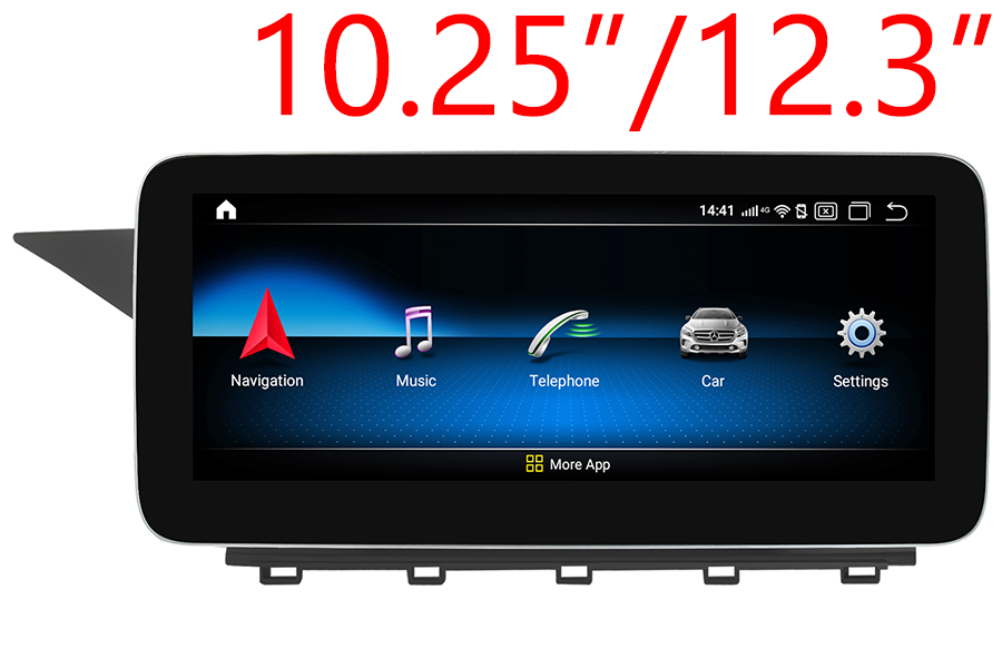 Mercedes-Benz GLK-X204 radio upgrade with 10.25(12.3)" screen