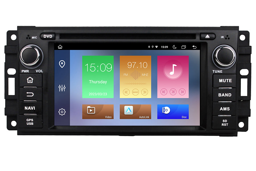 Chrysler Sebring 300 Aspen Bluetooth GPS Navigation Car Stereo (2007-2012)