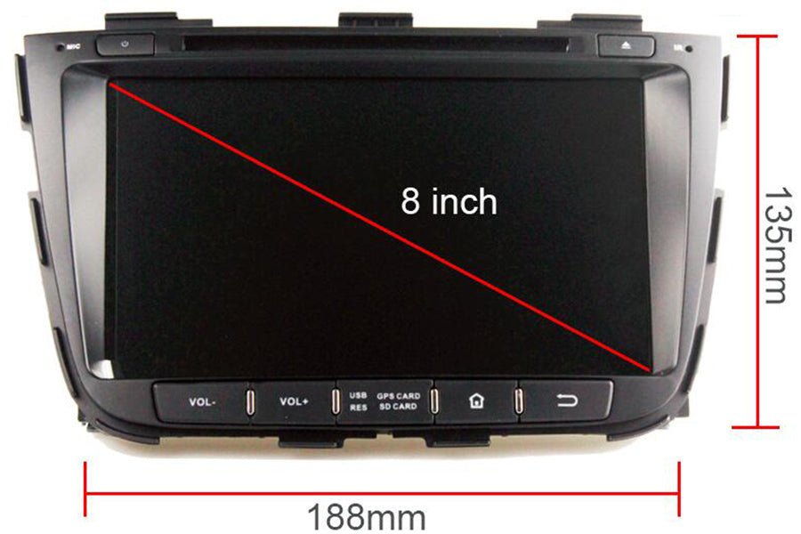 Kia Sorento Aftermarket Navigation DVD Car Stereo (2013-2015)