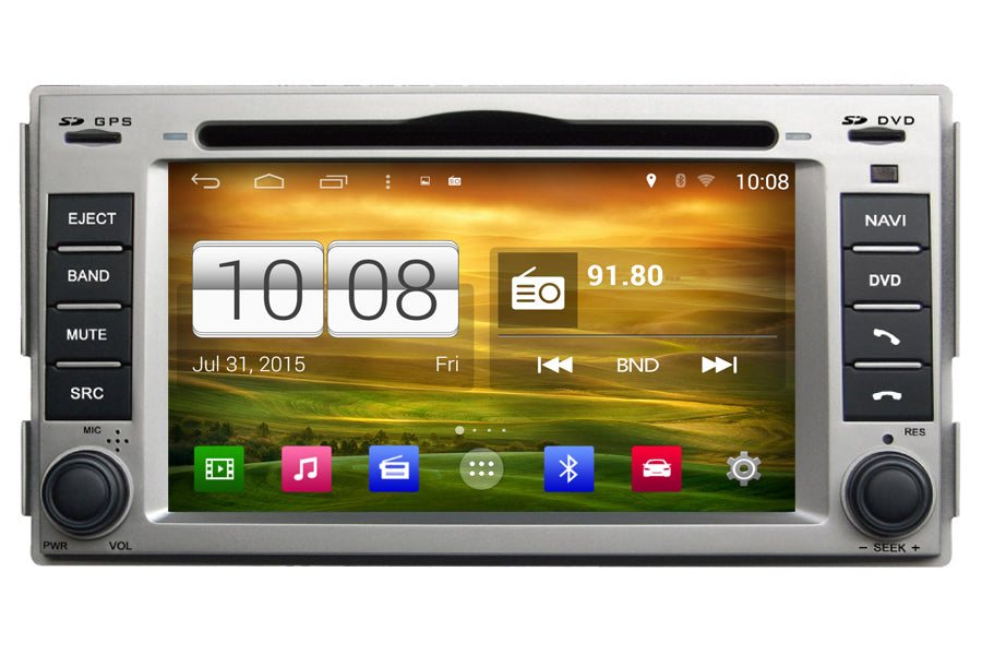 Hyundai Santa Fe Android OS GPS Navigation Car Stereo (2007-2010)