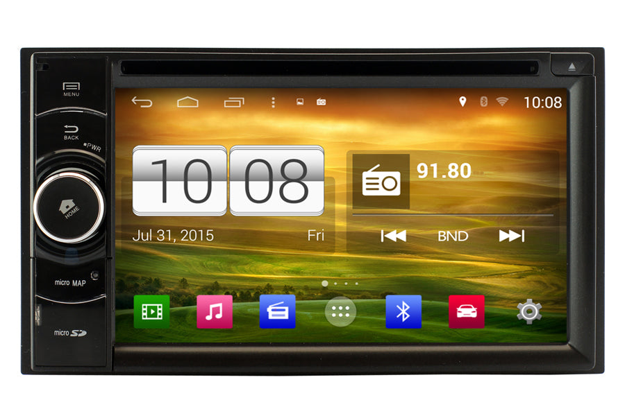Universal Double Din Android OS GPS Navigation DVD Car Stereo