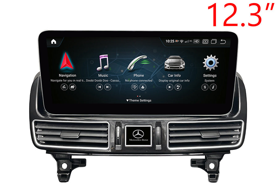 Mercedes-Benz GL(X166)/ML(W166) Radio Upgrade with 12.3" screen