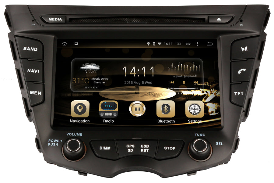 Hyundai Veloster Aftermarket GPS Navigation Car Stereo (2011-2017)