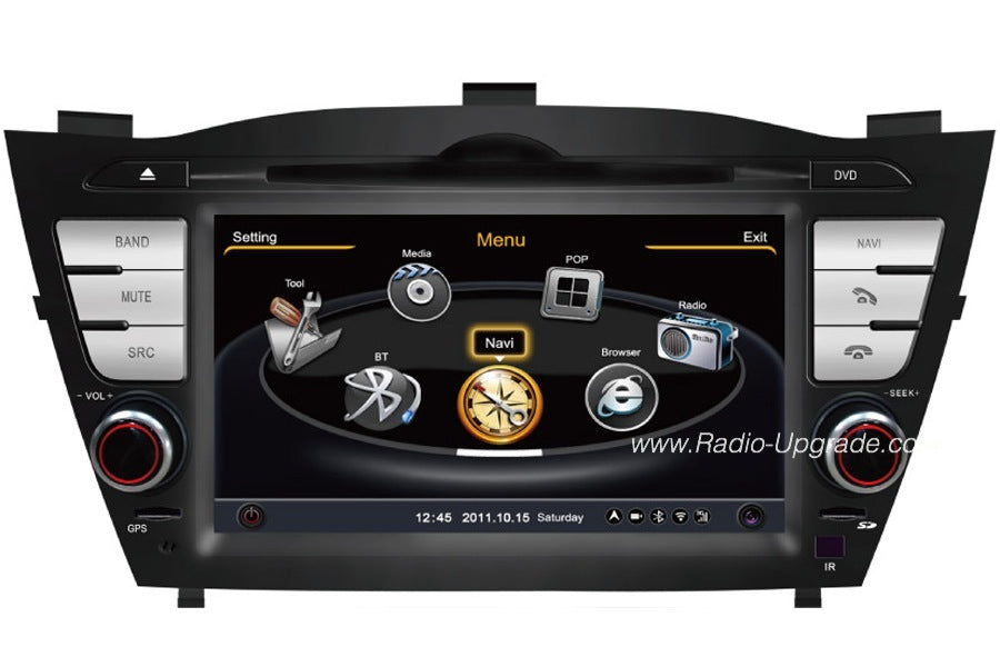 Hyundai Tucson Aftermarket GPS Navigation Car Stereo (2009-2013)
